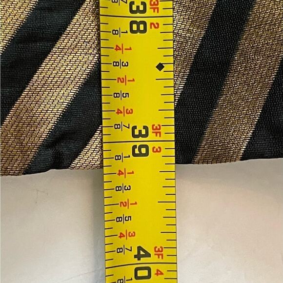 Gajra Gang Black W Metallic Bronze Chevron Event Party Maxi Skirt NWOT Size 8 - Picture 11 of 11